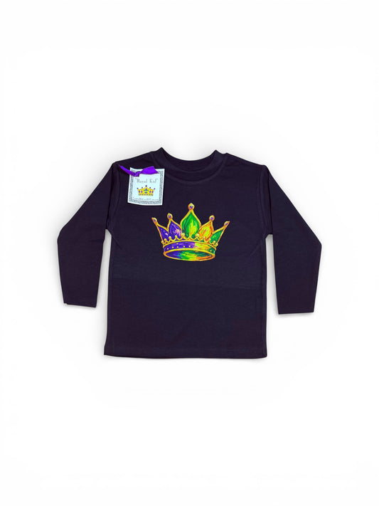 Mardi Gras Crown Toddler Shirt