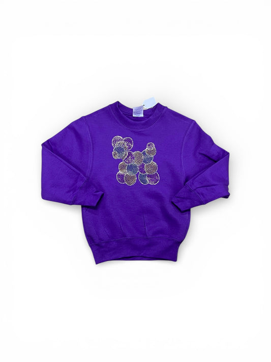 Rhinestone Bead Dod child sweatshirt