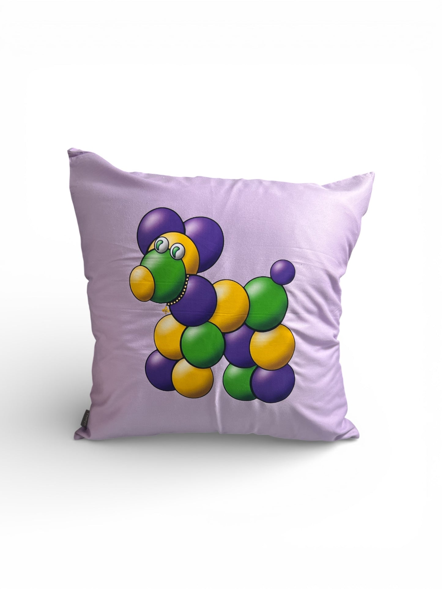 Bead Dog Throw Pillow