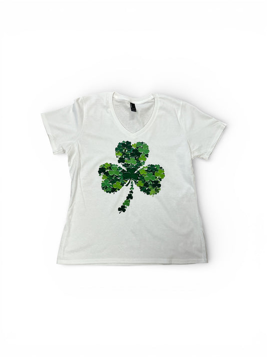 White Shamrock Shirt