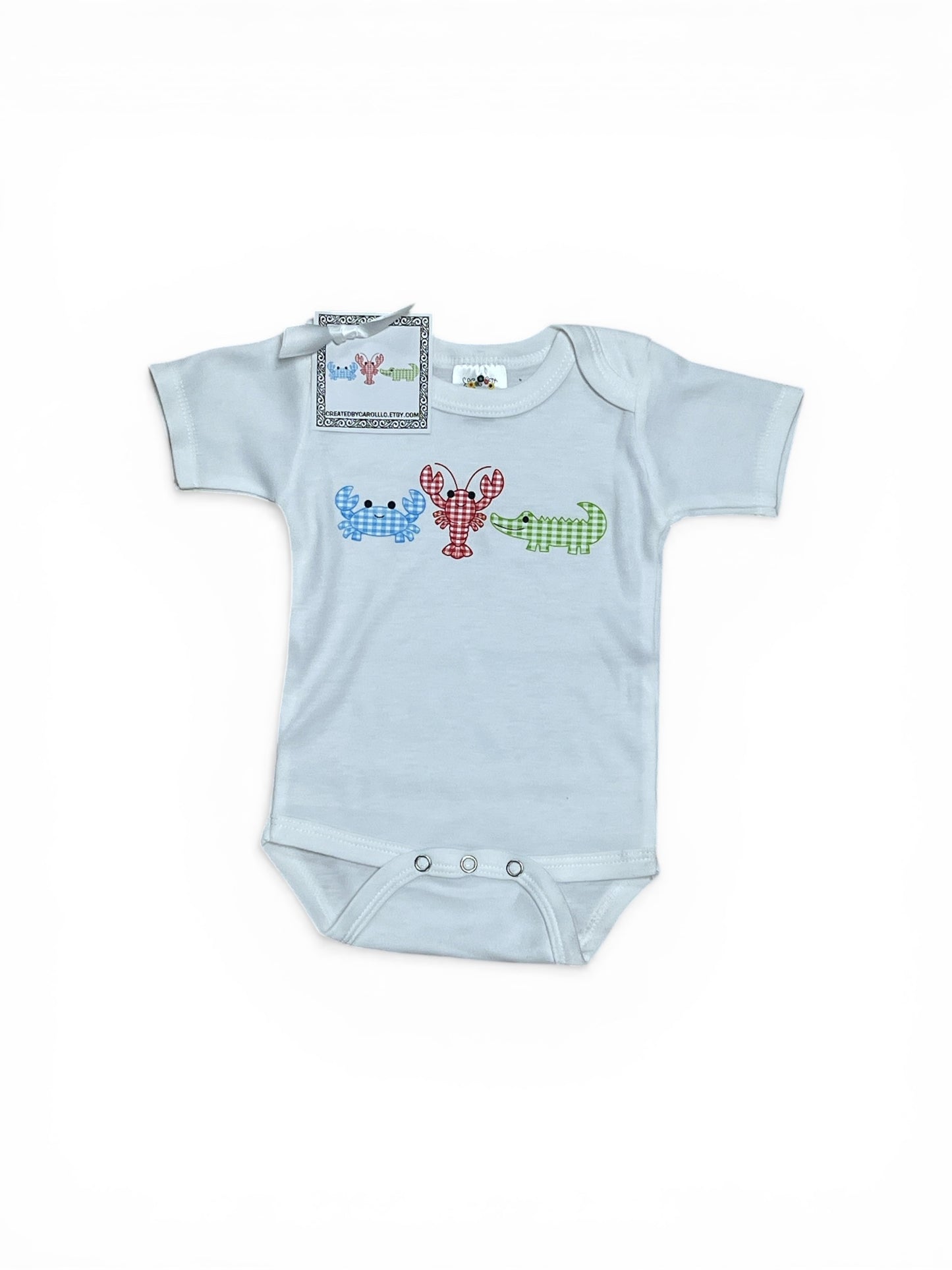Seafood Friends Baby Onesie