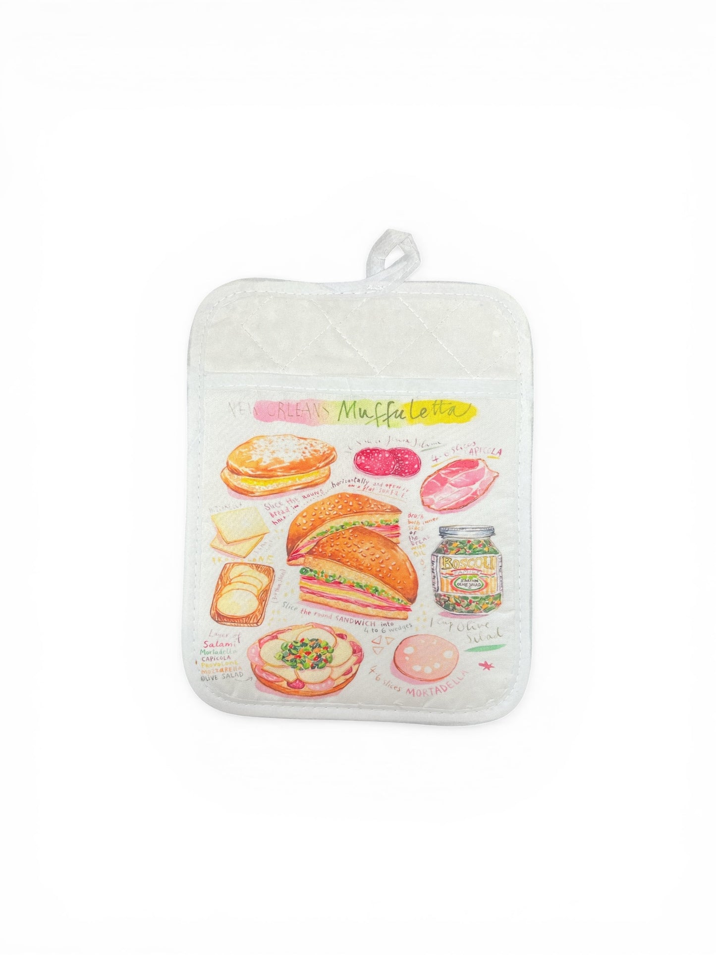 Recipe Pot Holders with pocket