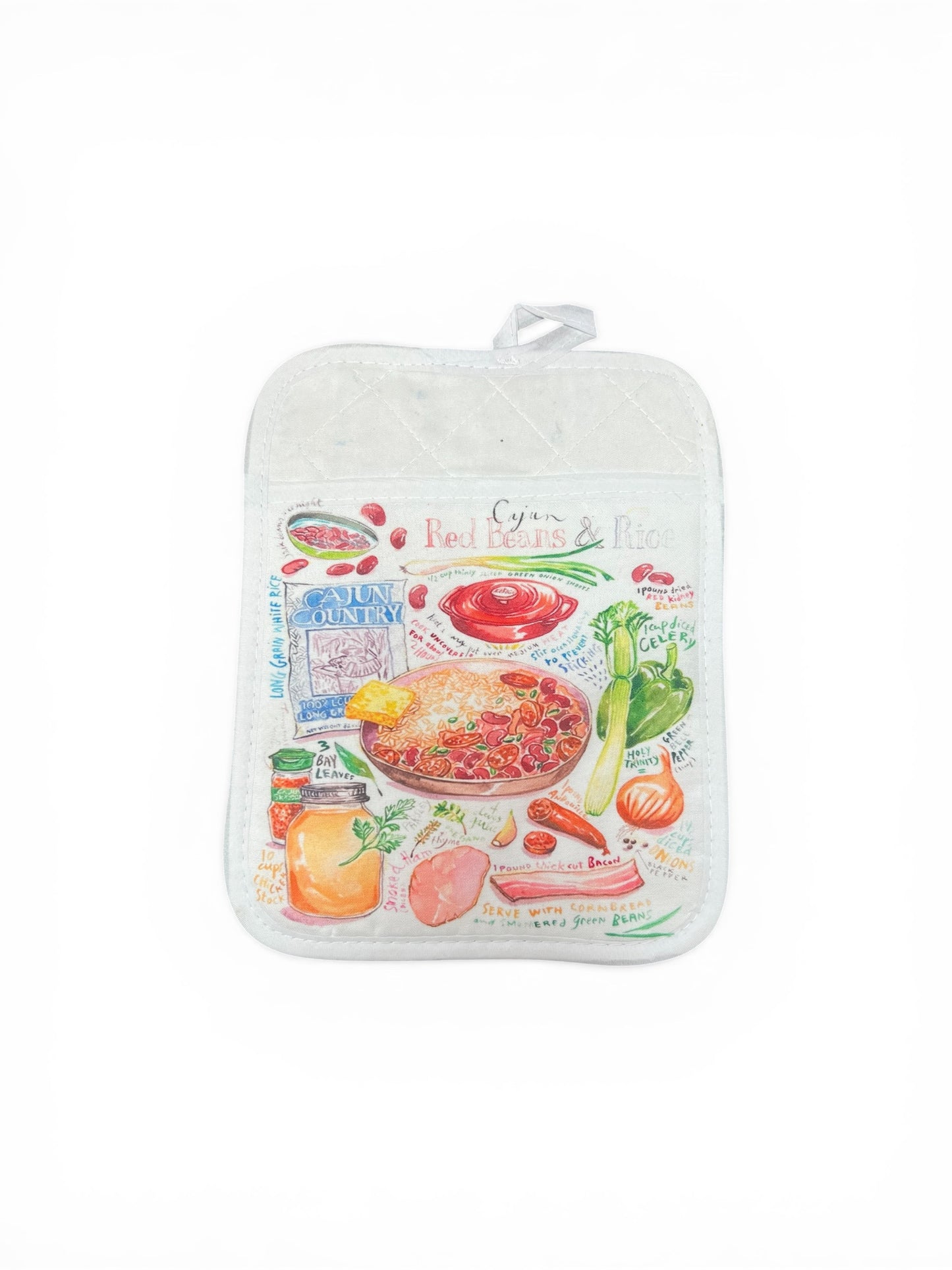 Recipe Pot Holders with pocket