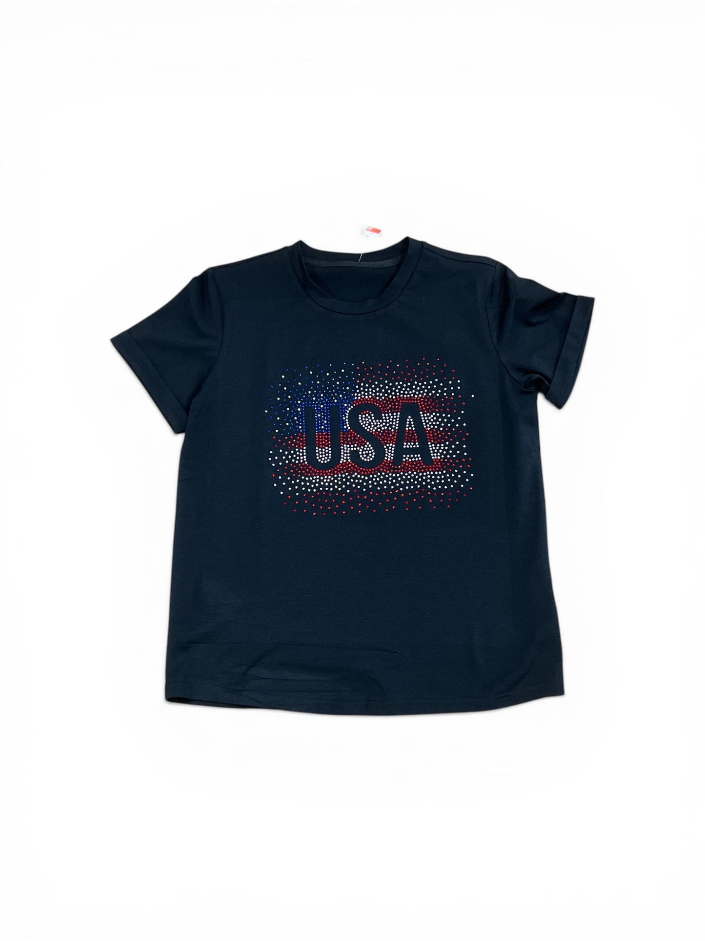 Rhinestone American Flag Shirt