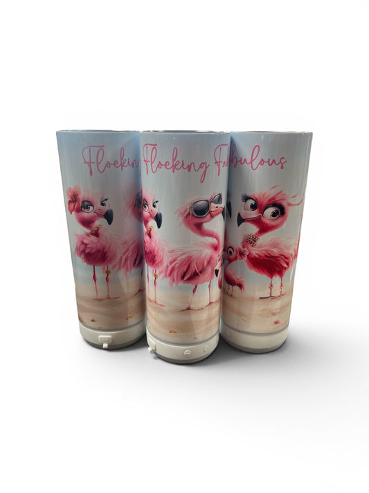 Flocking Fabulous Light up Speaker tumbler