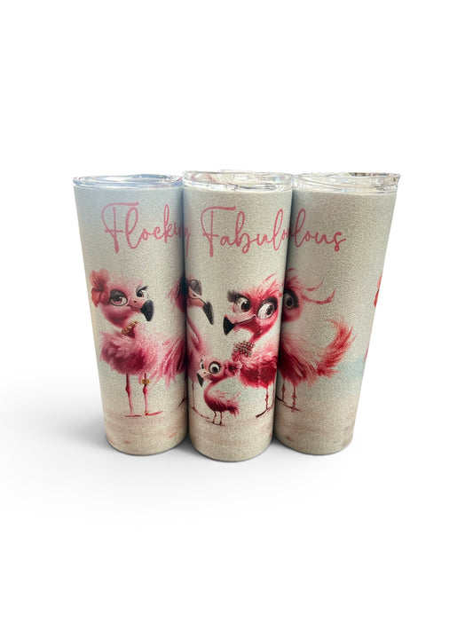 Flocking Fabulous Glitter Tumbler