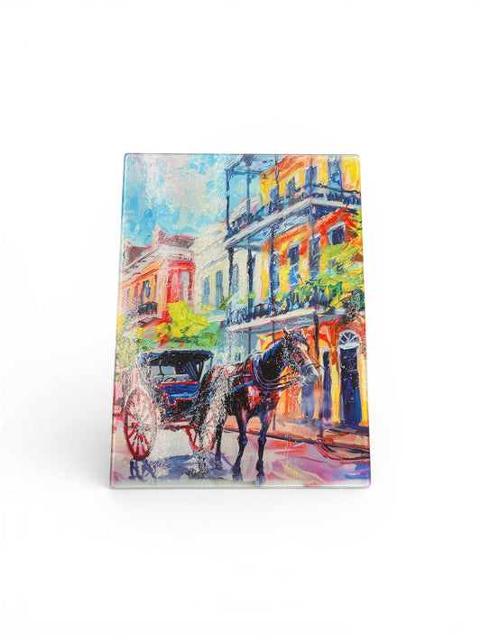 Large Horse and Buggy Cutting Board