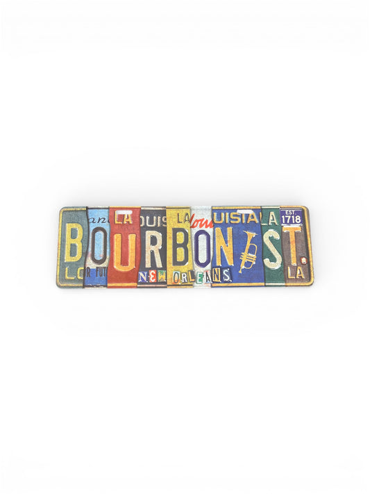 Bourbon Street Metal Sign