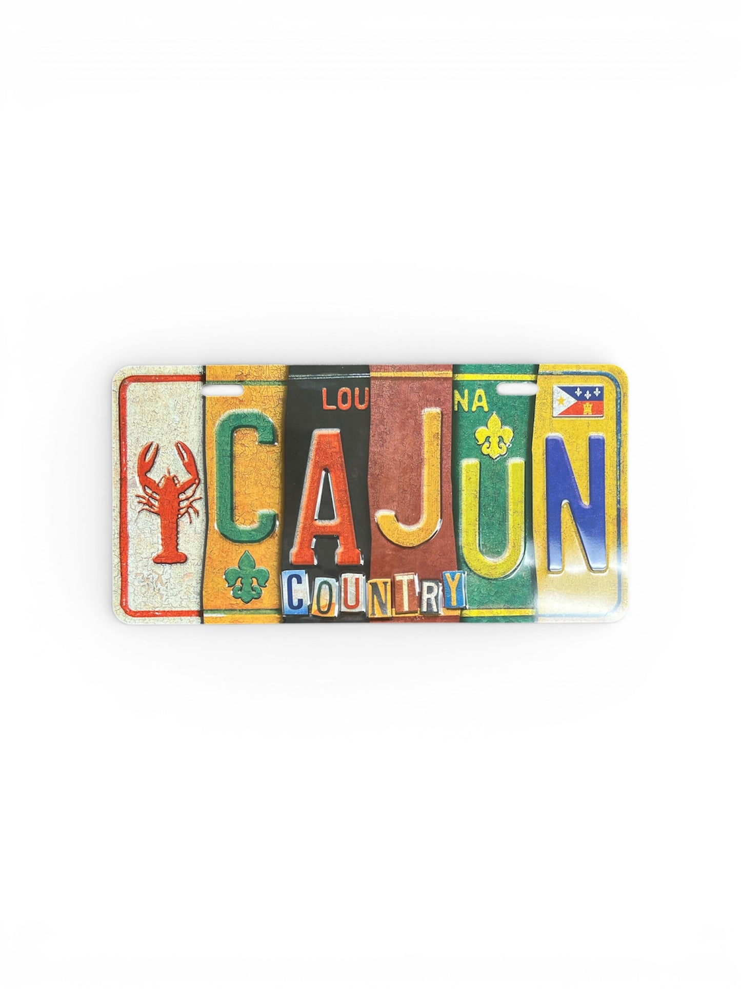 Cajun Metal License Plate