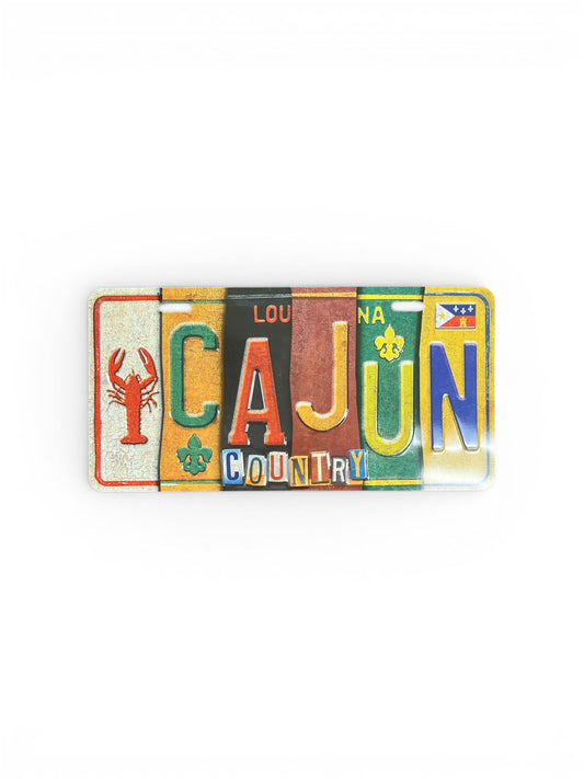 Cajun Metal License Plate