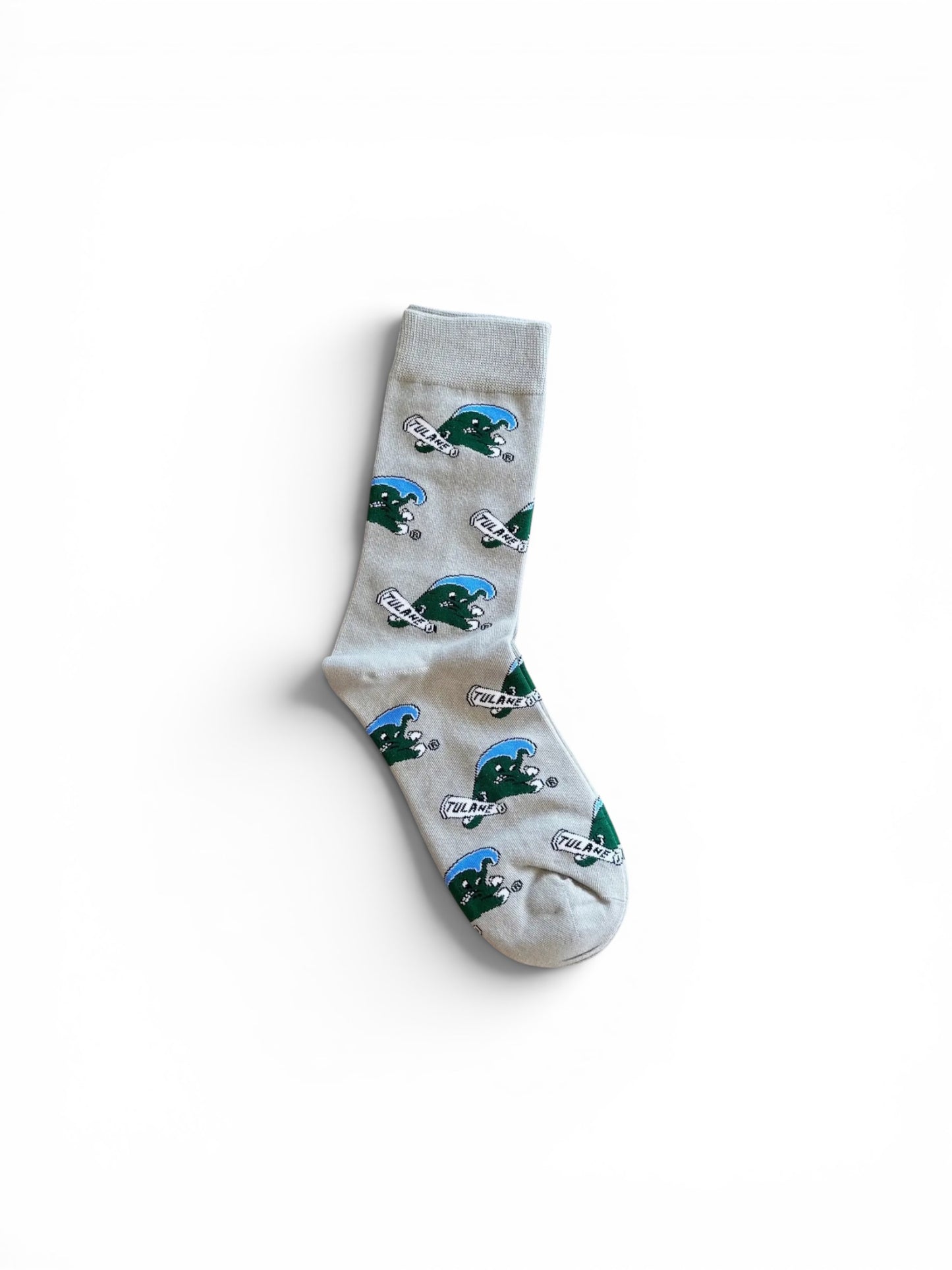 Tulane Angry Wave Sock
