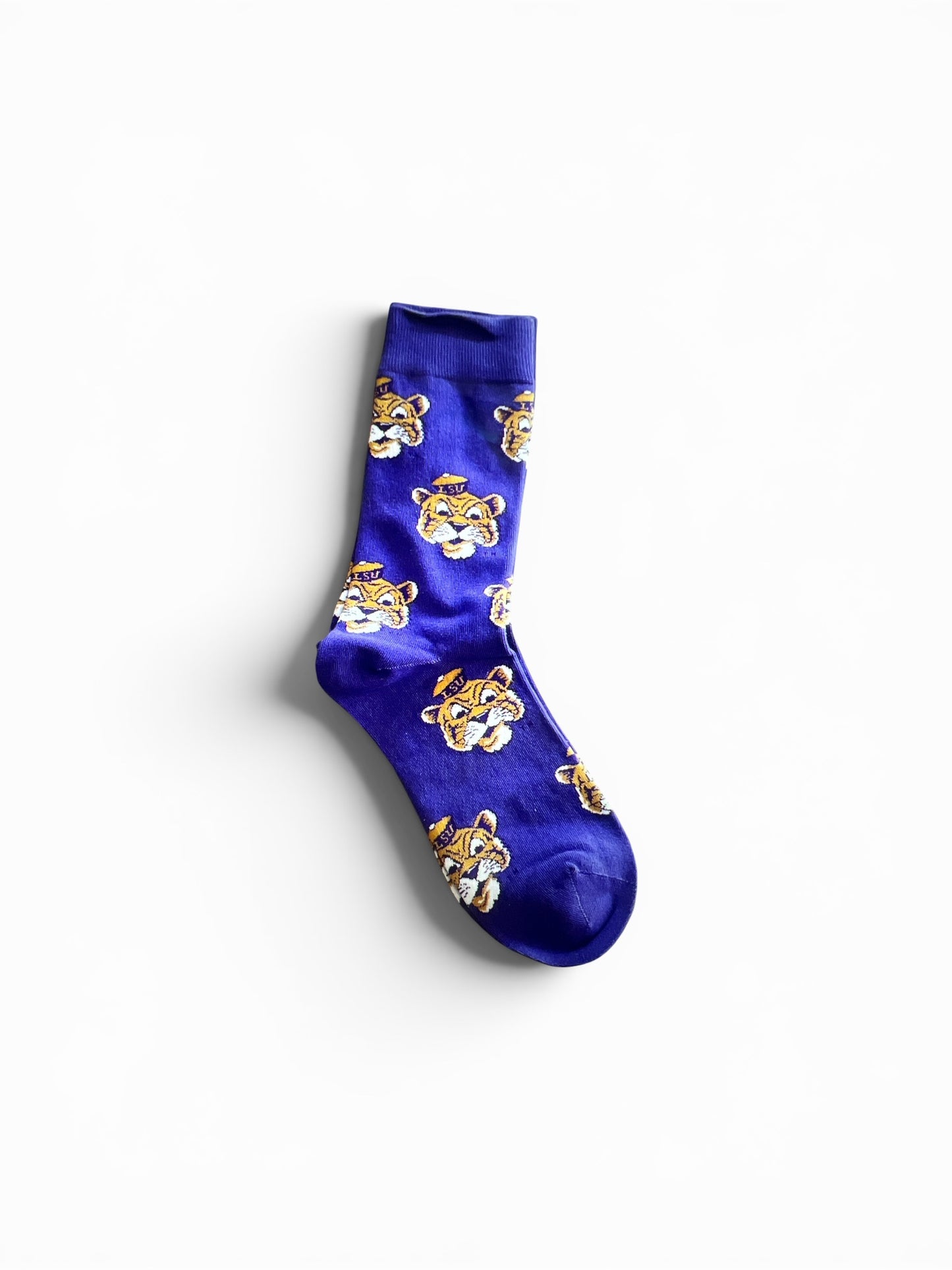 LSU Sailor Mike Socks- Purple