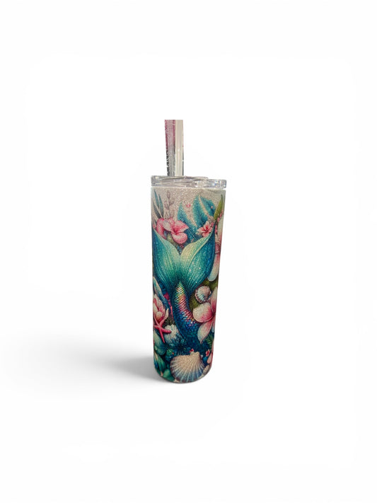 Mermaid Tail Glitter Tumbler