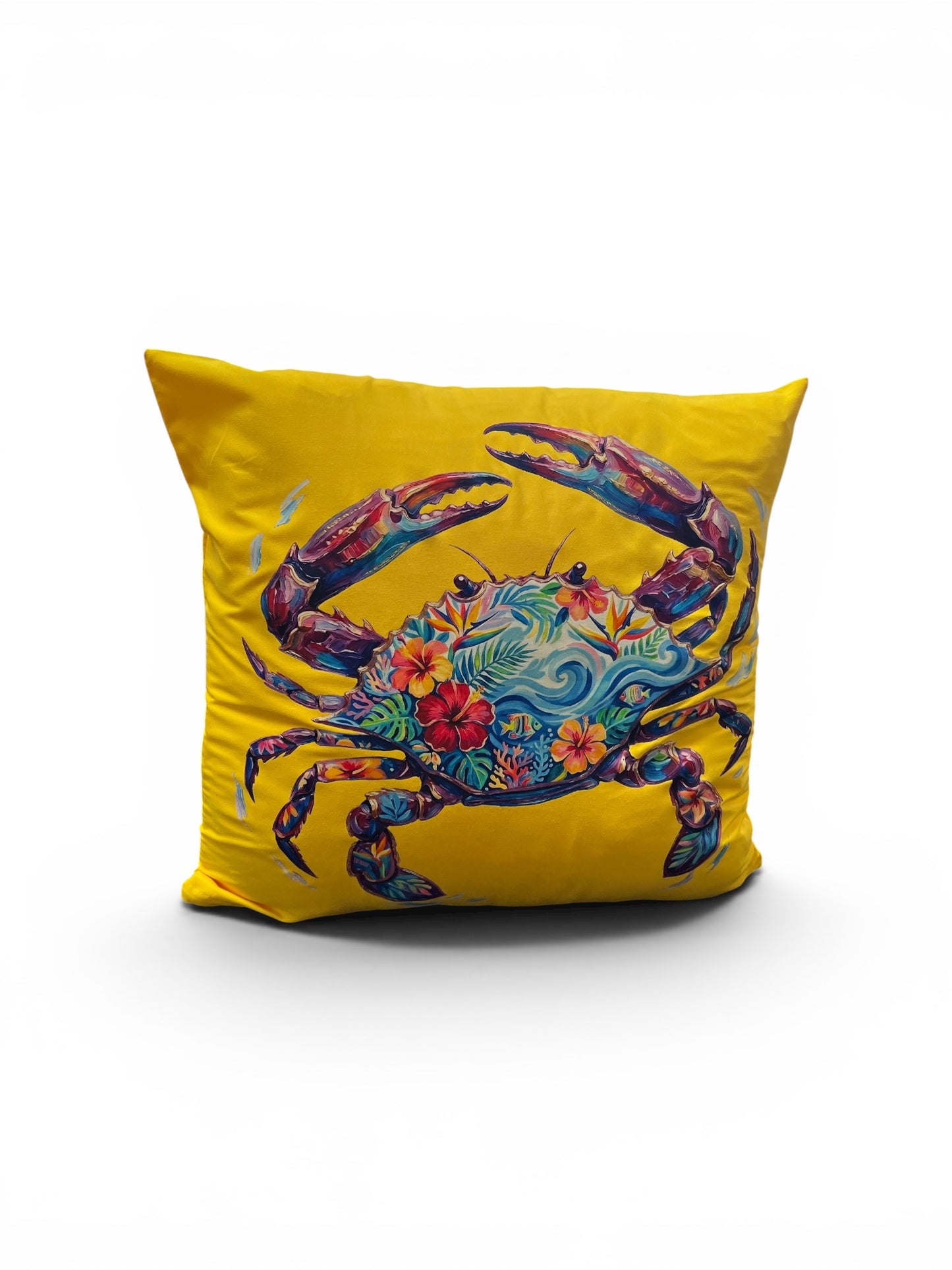 Floral Crab Pillow