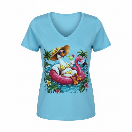 Goose on the Loose Blue Shirt