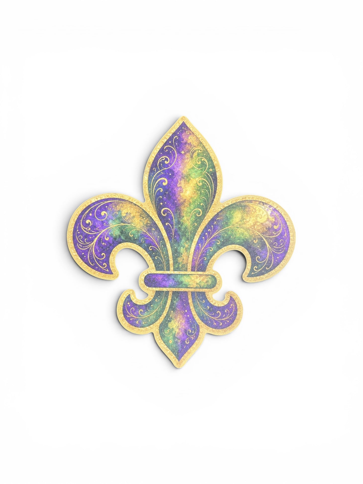 Mardi Gras Color Car Magnet