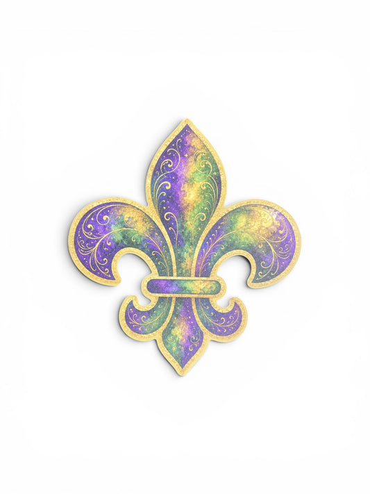 Mardi Gras Color Car Magnet