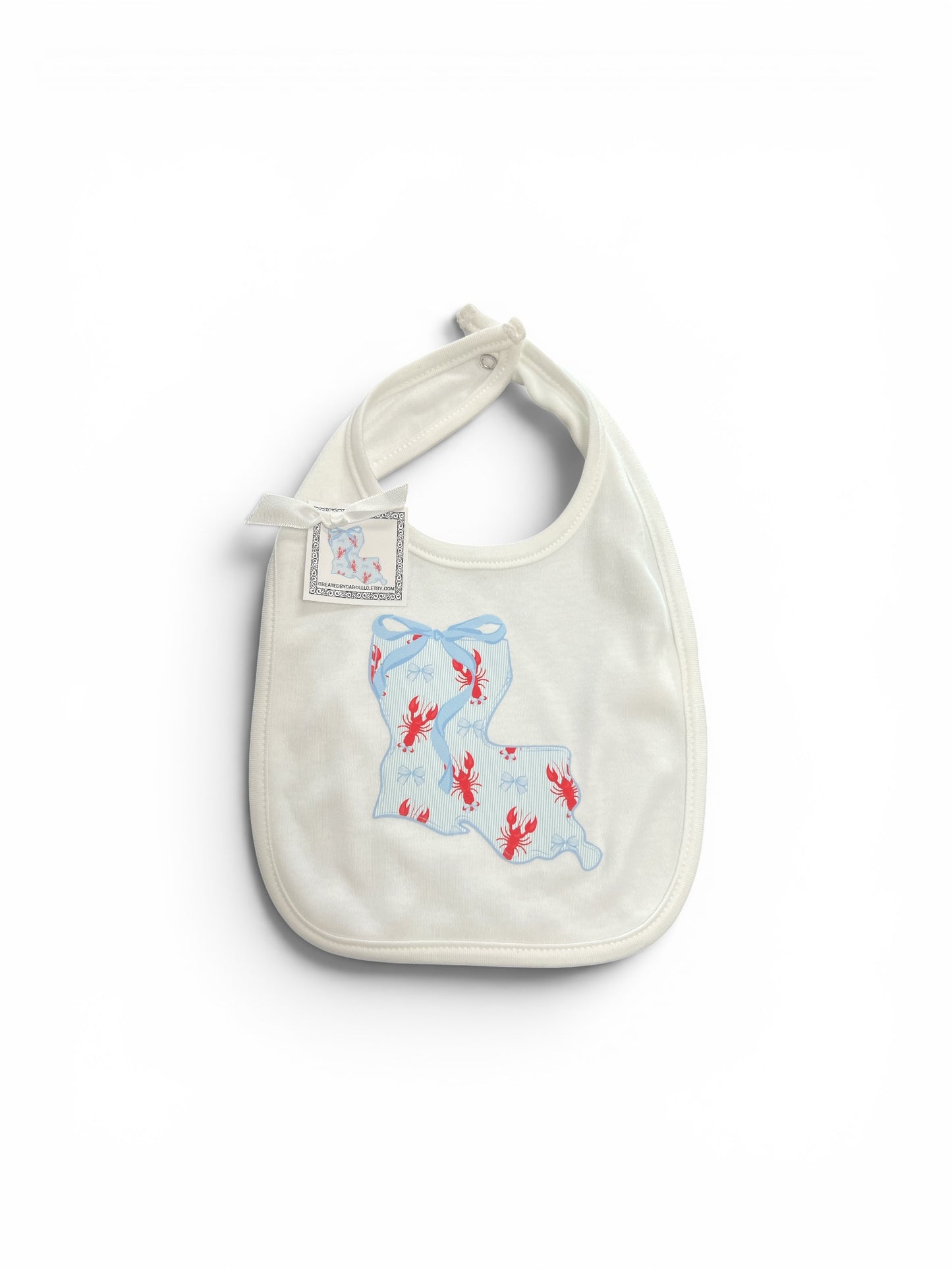LA Crawfish Baby Bib