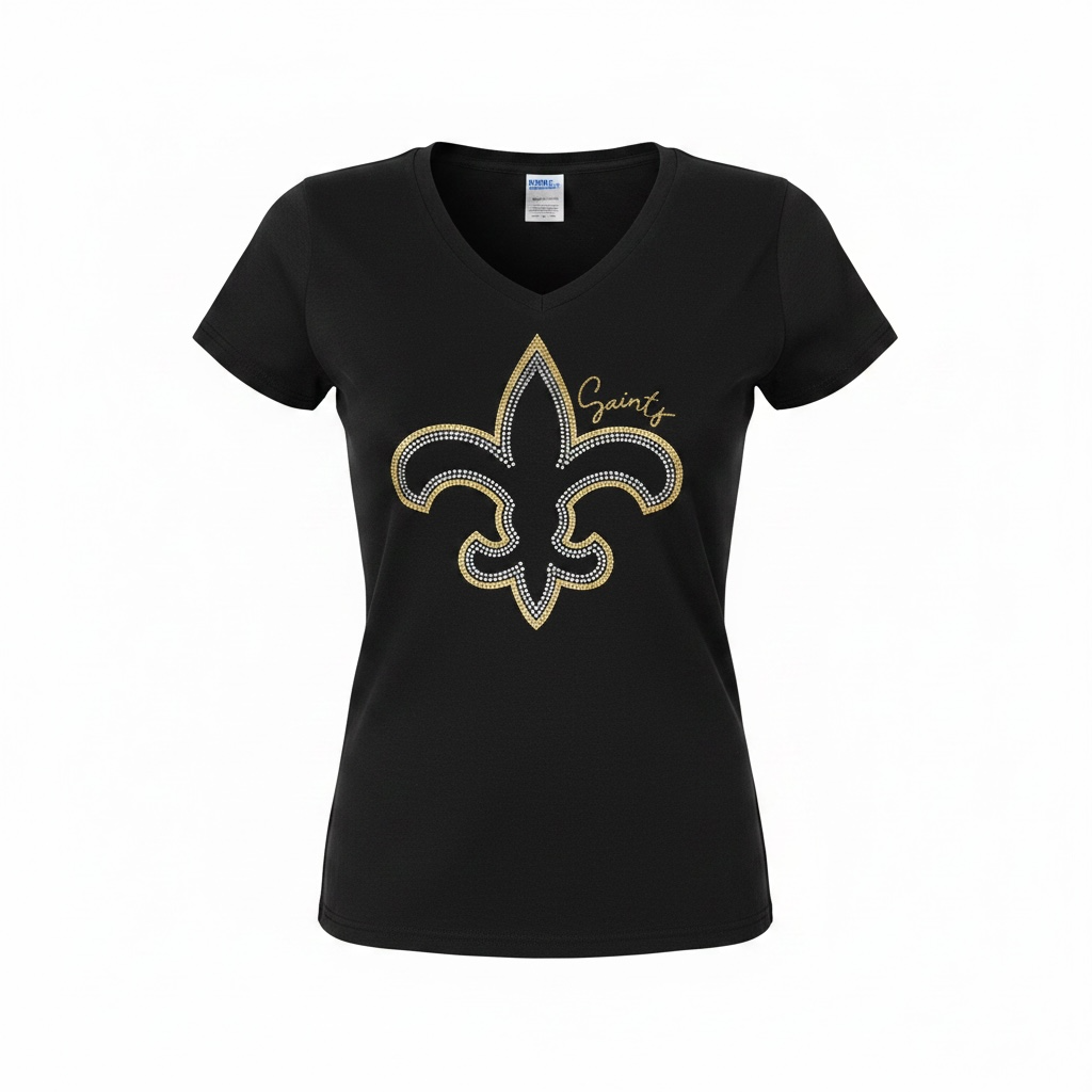 Glitter saints with Fleur De lis T-shirt