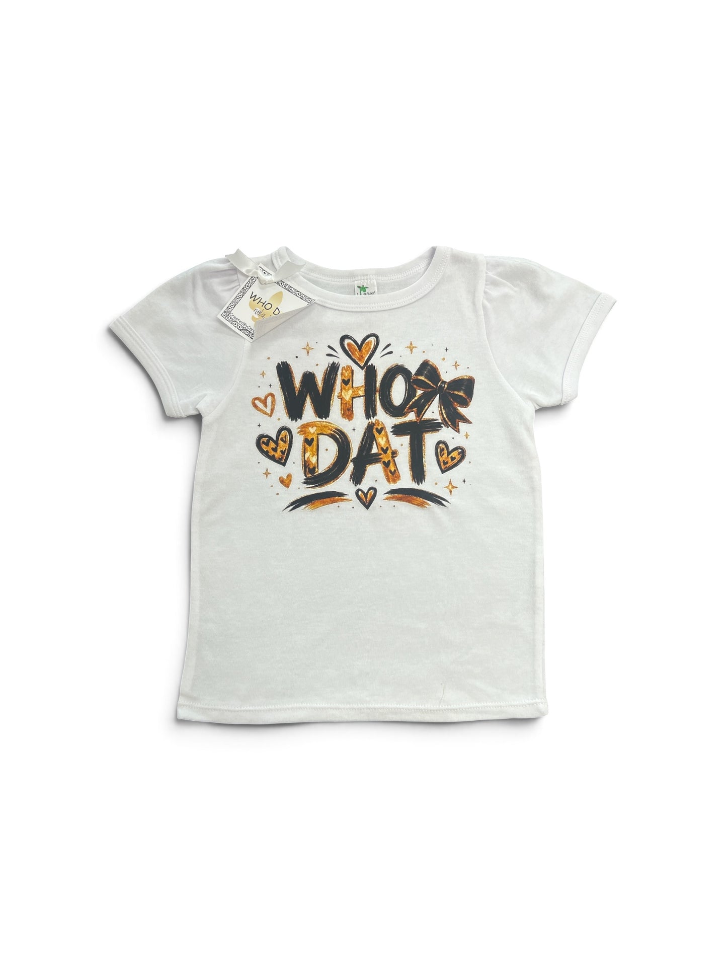 Who Dat Toddler Girl Shirt