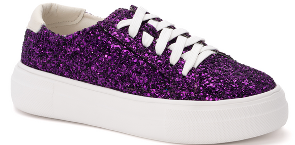 Shoes- Purple glitter shoes
