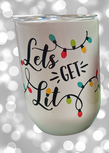 Cups - Christmas Insulated wine glasses