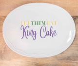 Ceramics & Platters  - Let Them Eat King Cake Platter