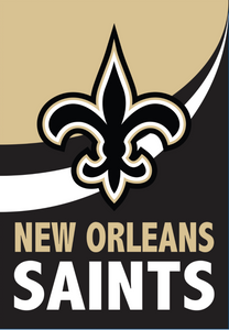 Flags- New orleans saints burlap flag