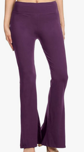 Apparel- Purple flare bottom leggings