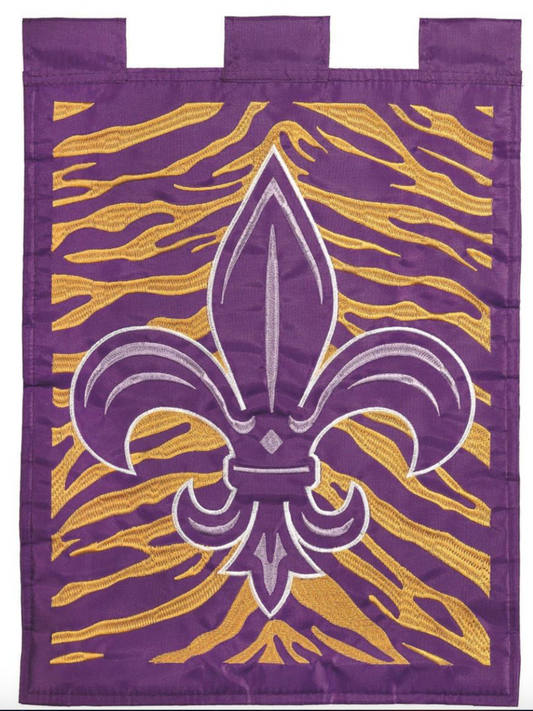 Fleur De Lis Tiger flags