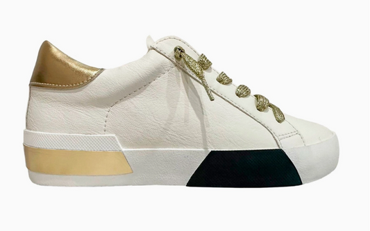 White and Gold sneakers