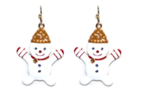 Accessories - Flying Snowman earrings