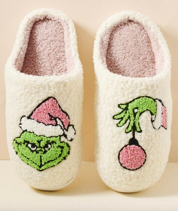 Apparel - Grinch slippers