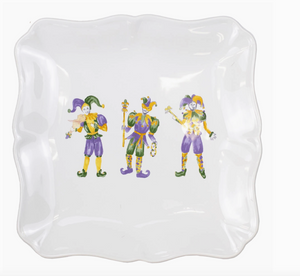 Ceramic & Platters - Mardi Gras Jester Platter