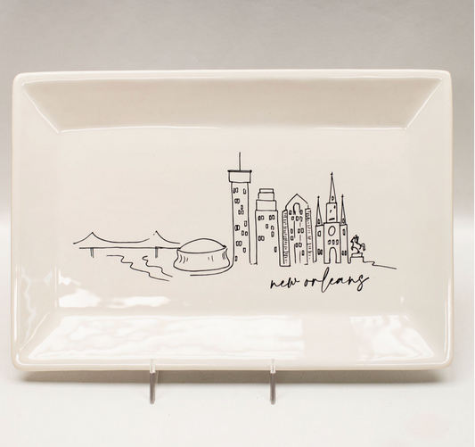 Skyline rectangle platter