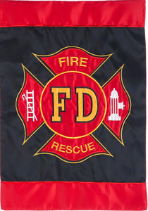 Fire Dept. Garden Flag