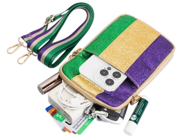 Mardi Gras Crossbody Bags