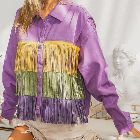 Apparel - Mardi Gras Fringe Jacket