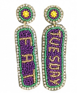 Accessories - Fat Tuesday Seed Bead Earring