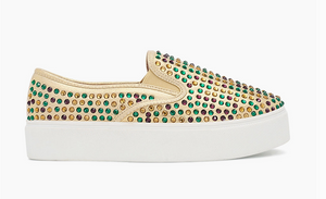 Mardi Gras Rhinestone Tennis Shoes