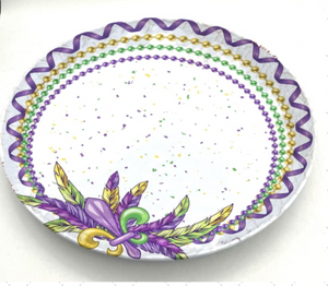 Mardi Gras Melamine Platter