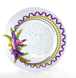 Mardi Gras Melamine Plate