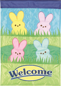 Easter Welcome Peeps Flag