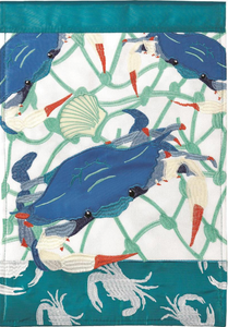 Blue Crab Garden Flag