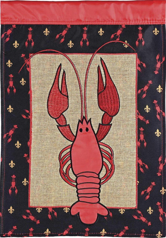 Crawfish Garden Flag