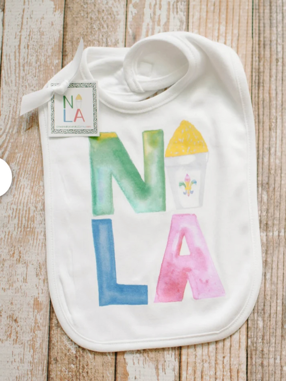 Nola Water Color Baby Bib