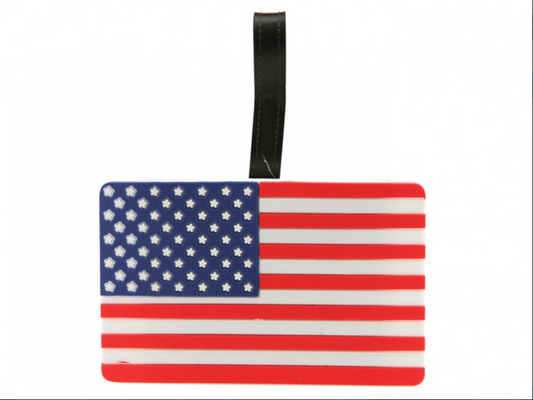 American Flag Luggage Tag