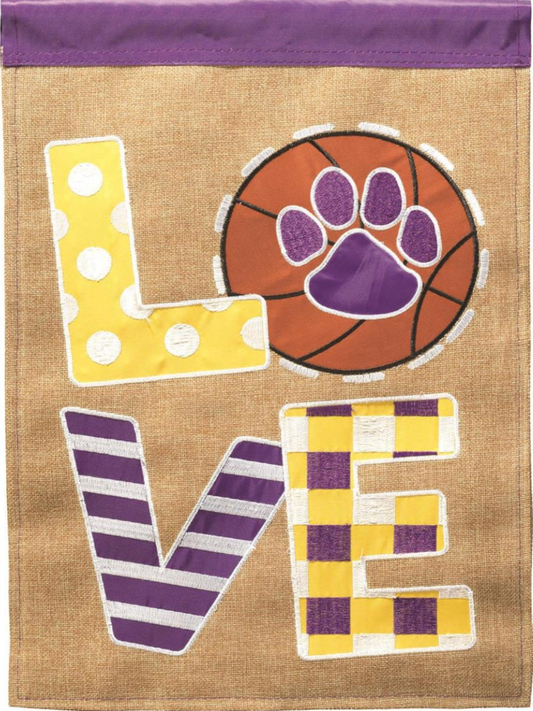 Basketball Love Garden Flag