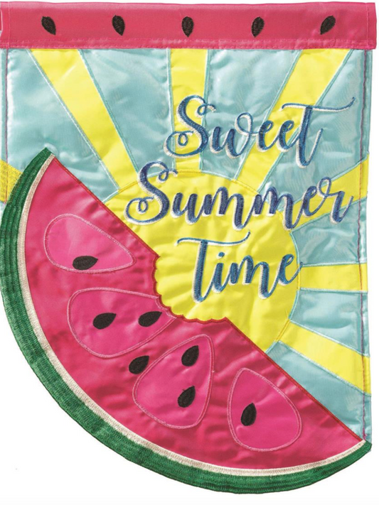 Watermelon Sweet Summertime Garden Flag