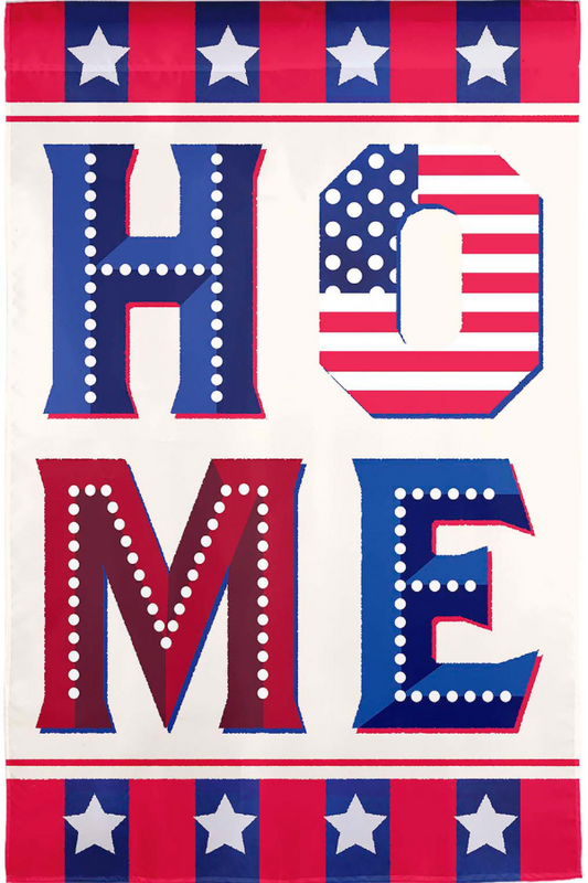 Red white & Blue Home Garden Flag